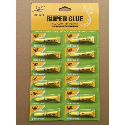 China Popular Factory Price 3G*12PCS Super Glue